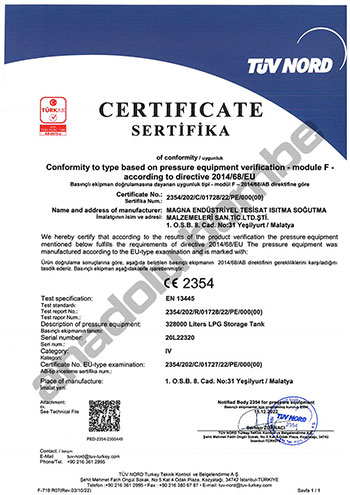  Lpg Tank Cert. 2